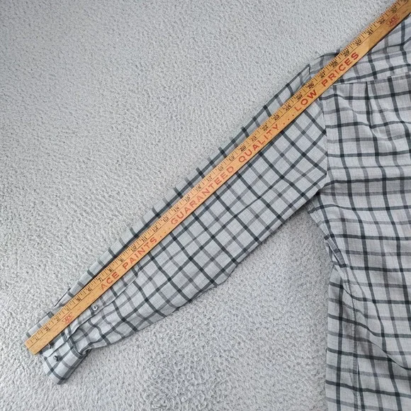 Peter Millar Collection Shirt Mens Extra Large Gray Plaid Winter Soft Twill EUC - Picture 13 of 16